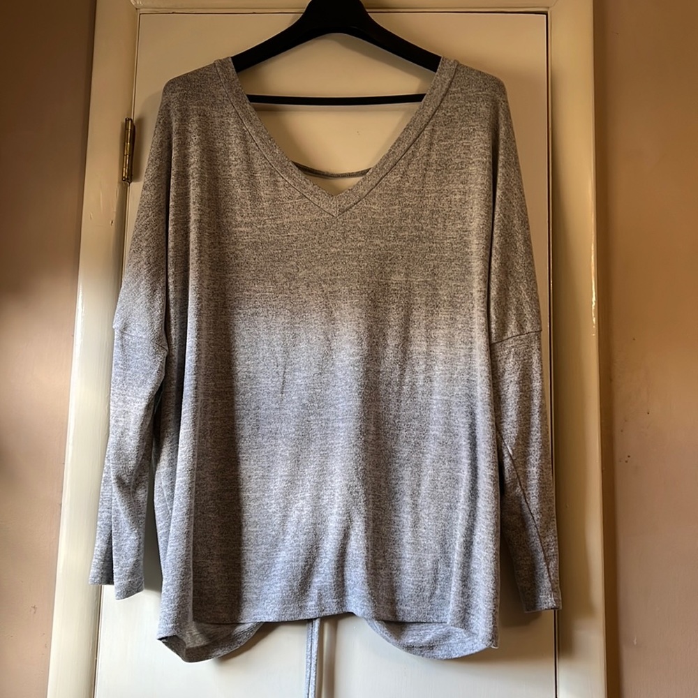 SHEIN oversized v-neck/c-back sweater-VERY GOOD CONDITION- 4XL-Super Soft!